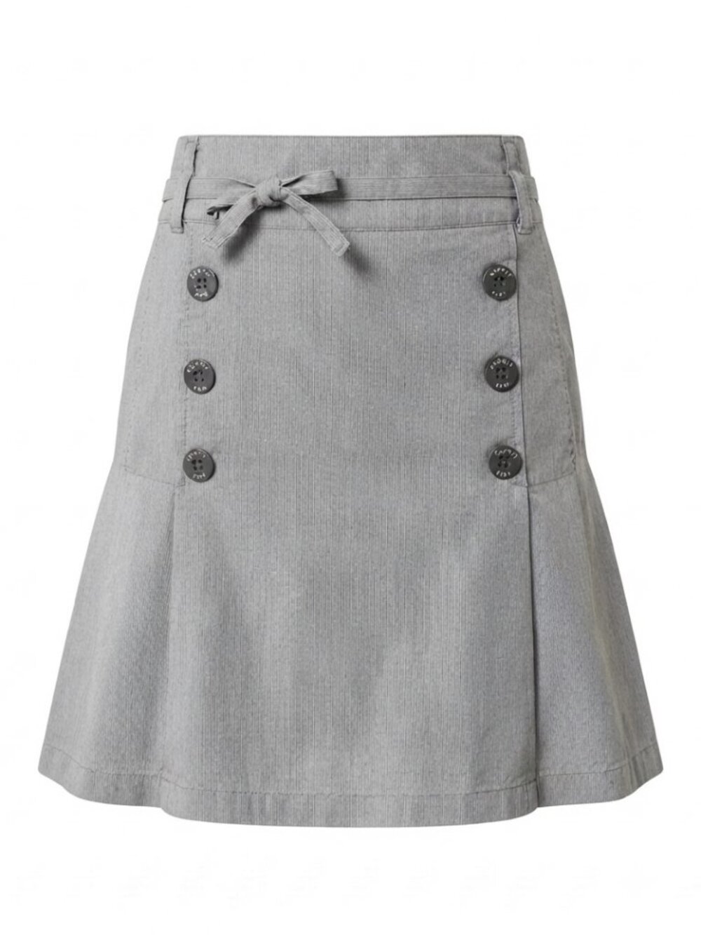 ESPRIT -  Gray & White Pinstripe Nautical Sailor A-Line Skirt – Size US 12